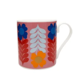 Frances Collett - Medium Ceramic Mug 275ml - Flower - Pink