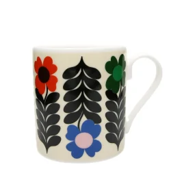 Frances Collett - Medium Ceramic Mug 275ml - Flower - Latte