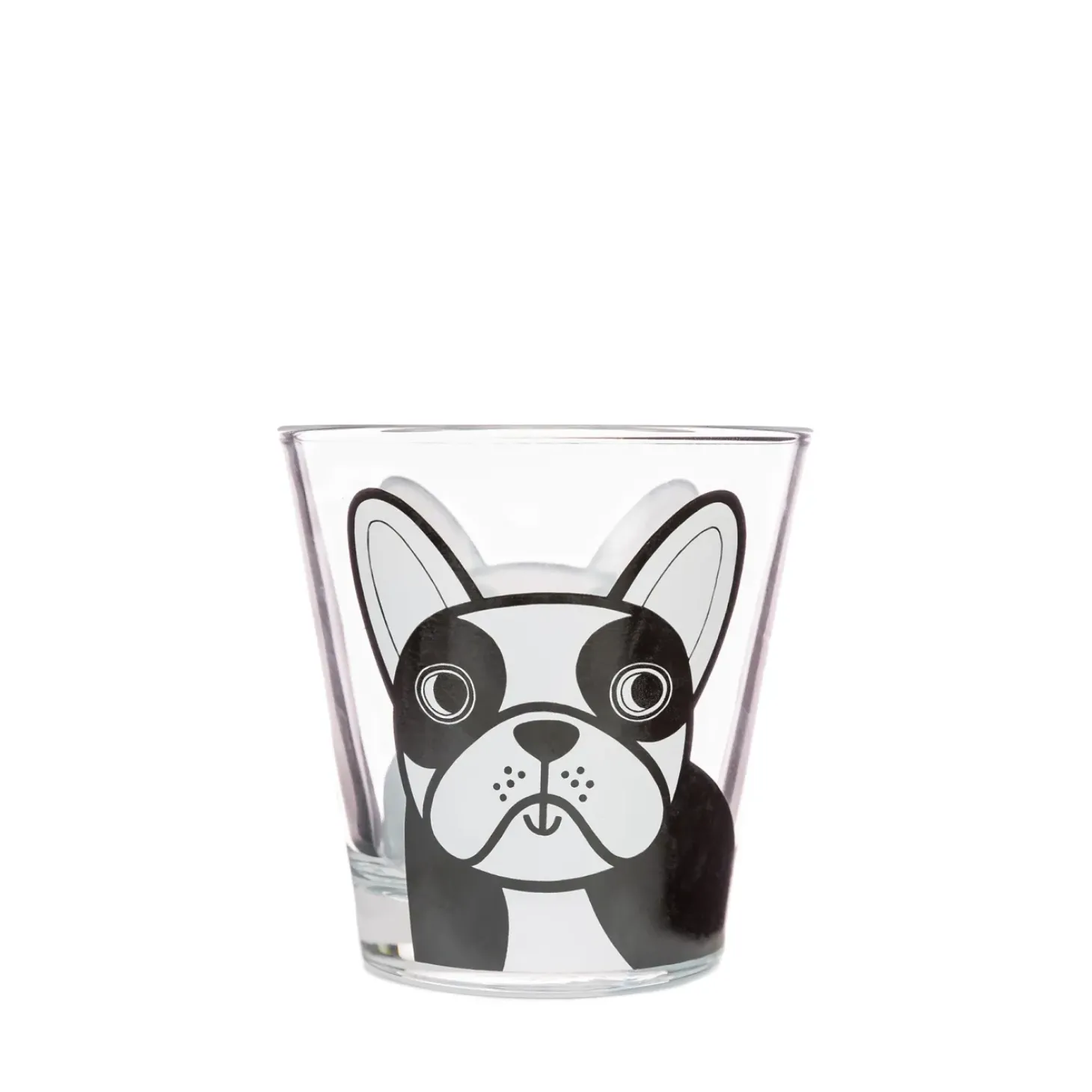 Jane Foster - Animal Glass Tumbler - French Dog - 250ml