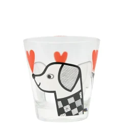 Jane Foster - Animal Glass Tumbler - Dog & Heart - 250ml