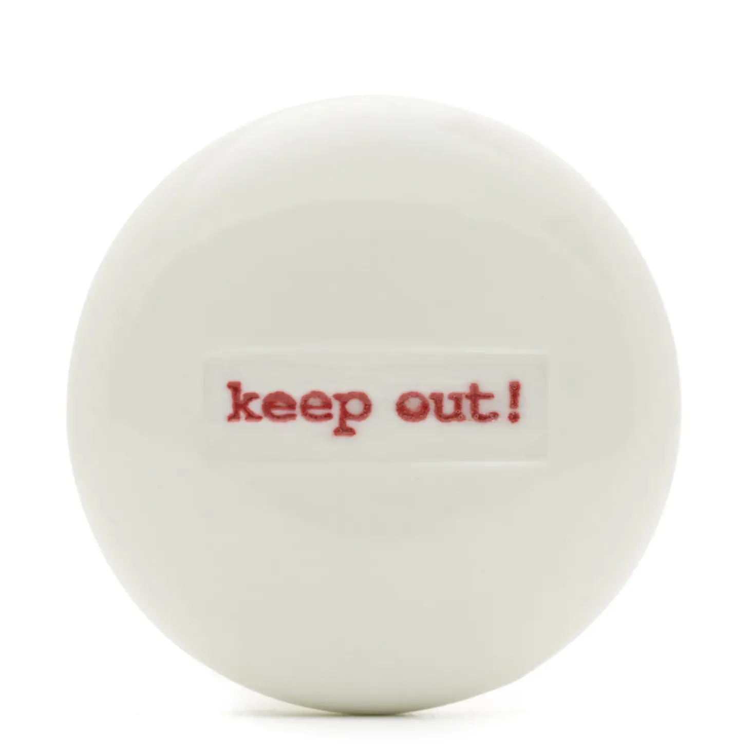 Keith Brymer Jones - Ceramic Drawer Knob - keep out!