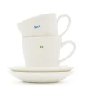 Keith Brymer Jones - Espresso Cup Pair - Mr & Mrs - 100ml