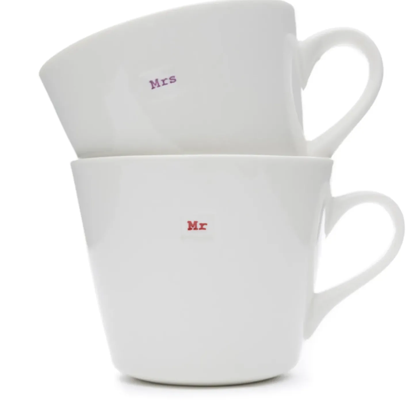 Keith Brymer Jones - Medium Mug Pair - Mr & Mrs - 350ml