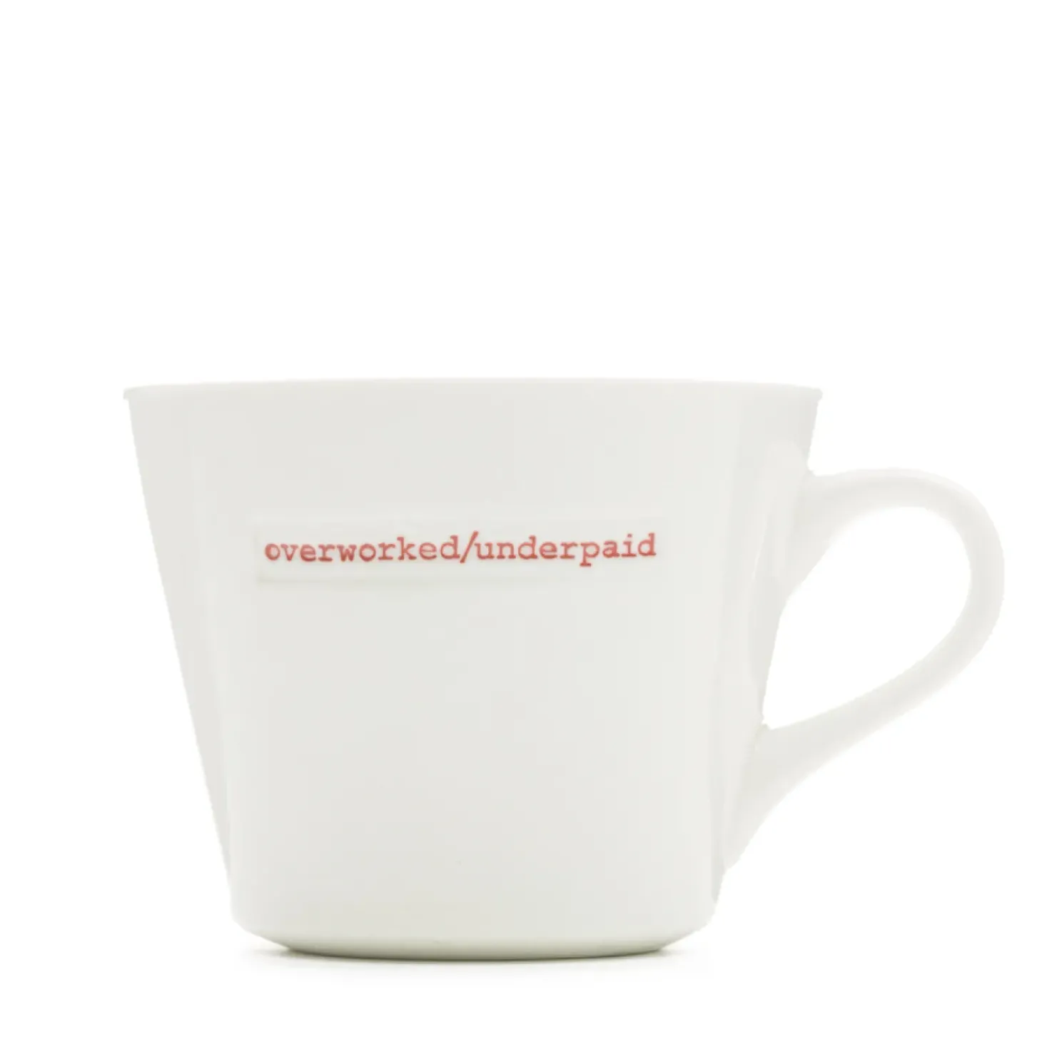 Keith Brymer Jones - Medium Mug - overworked/underpaid - 350ml