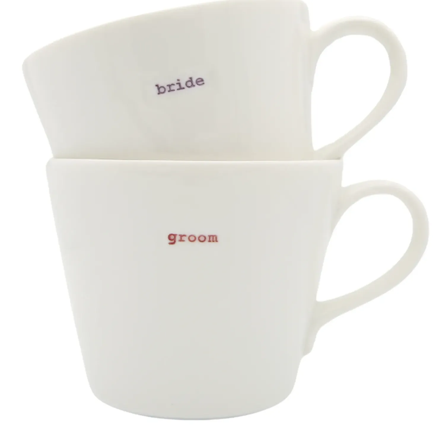 Keith Brymer Jones - Medium Mug Pair - bride & groom - 350ml