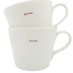 Keith Brymer Jones - Medium Mug Pair - bride & groom - 350ml