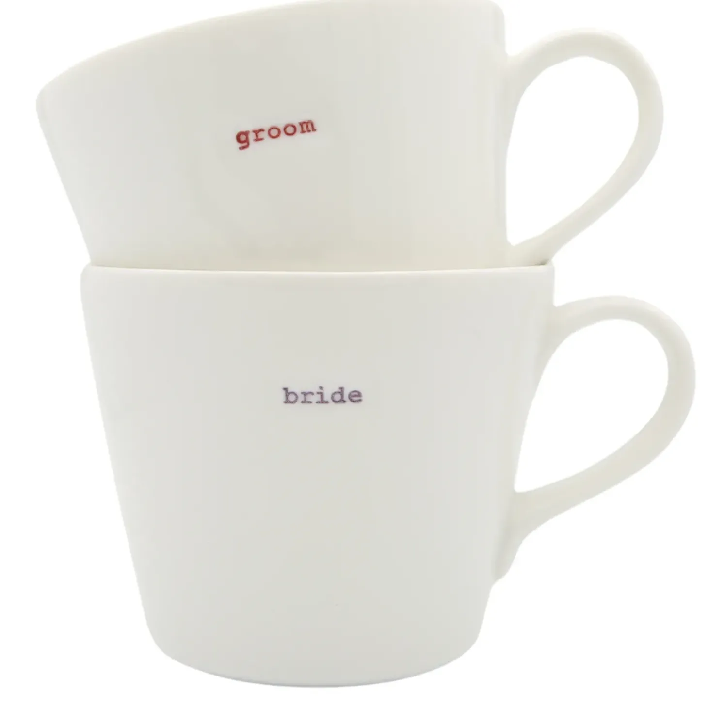 Keith Brymer Jones - Medium Mug Pair - bride & groom - 350ml