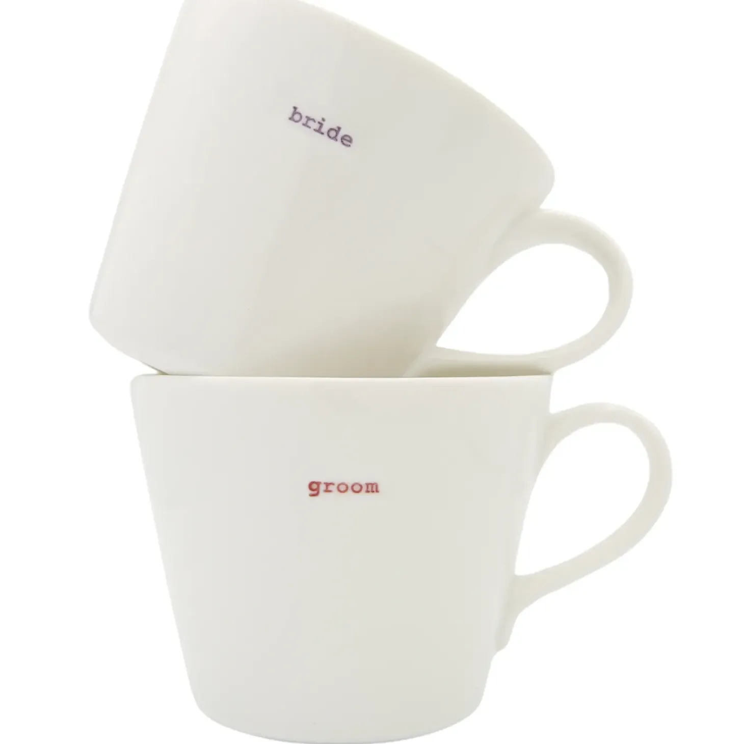 Keith Brymer Jones - Medium Mug Pair - bride & groom - 350ml