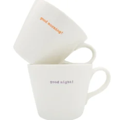 Keith Brymer Jones - Medium Mug Pair - good morning!... - 350ml