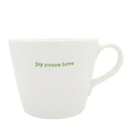 Keith Brymer Jones - Medium Mug - joy peace love - 350ml