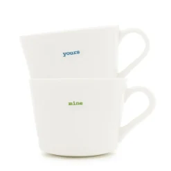 Keith Brymer Jones - Small Mug Pair - yours & mine - 280ml