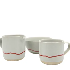Keith Brymer Jones - Stoneware Jug - Pebble & Red - 400ml