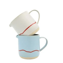 Keith Brymer Jones - Stoneware Jug - Clear Sky & Red - 400ml