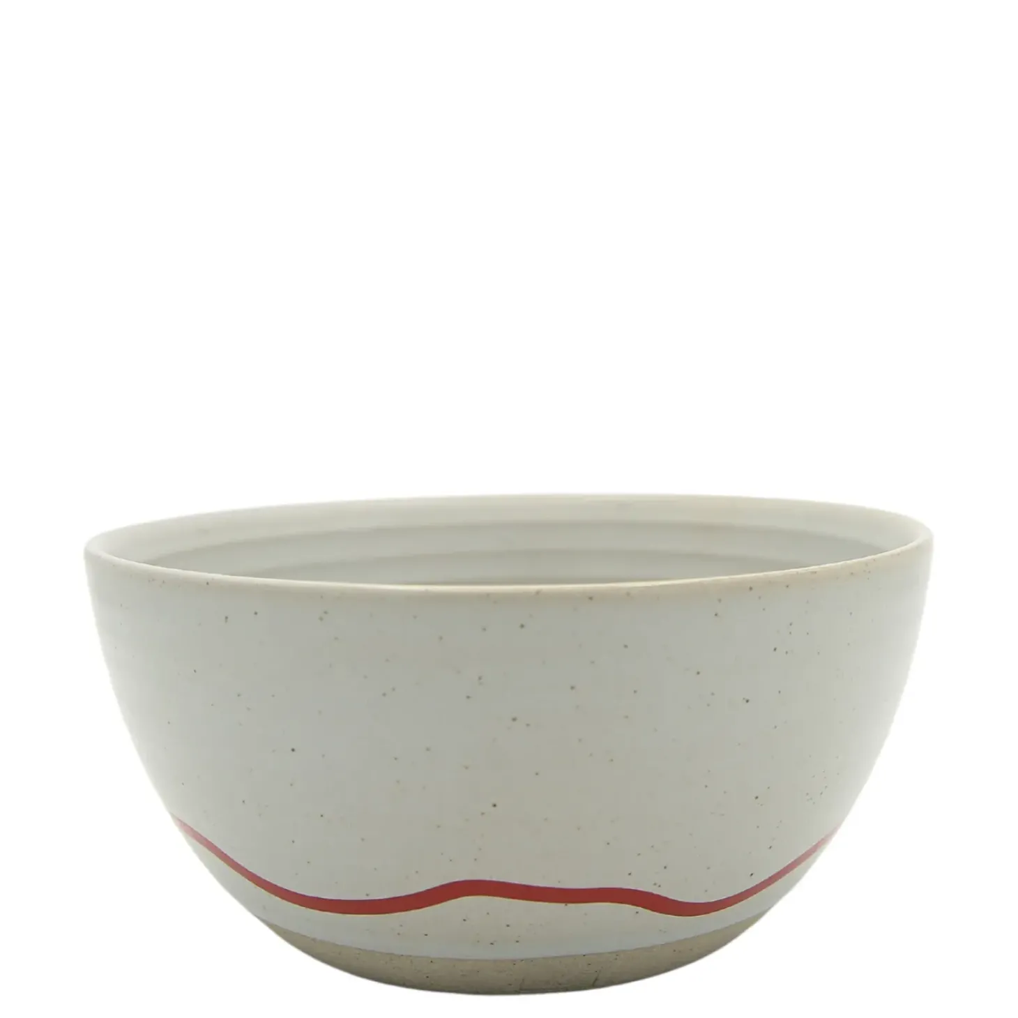 Keith Brymer Jones - Stoneware Bowl - Pebble & Red - 600ml