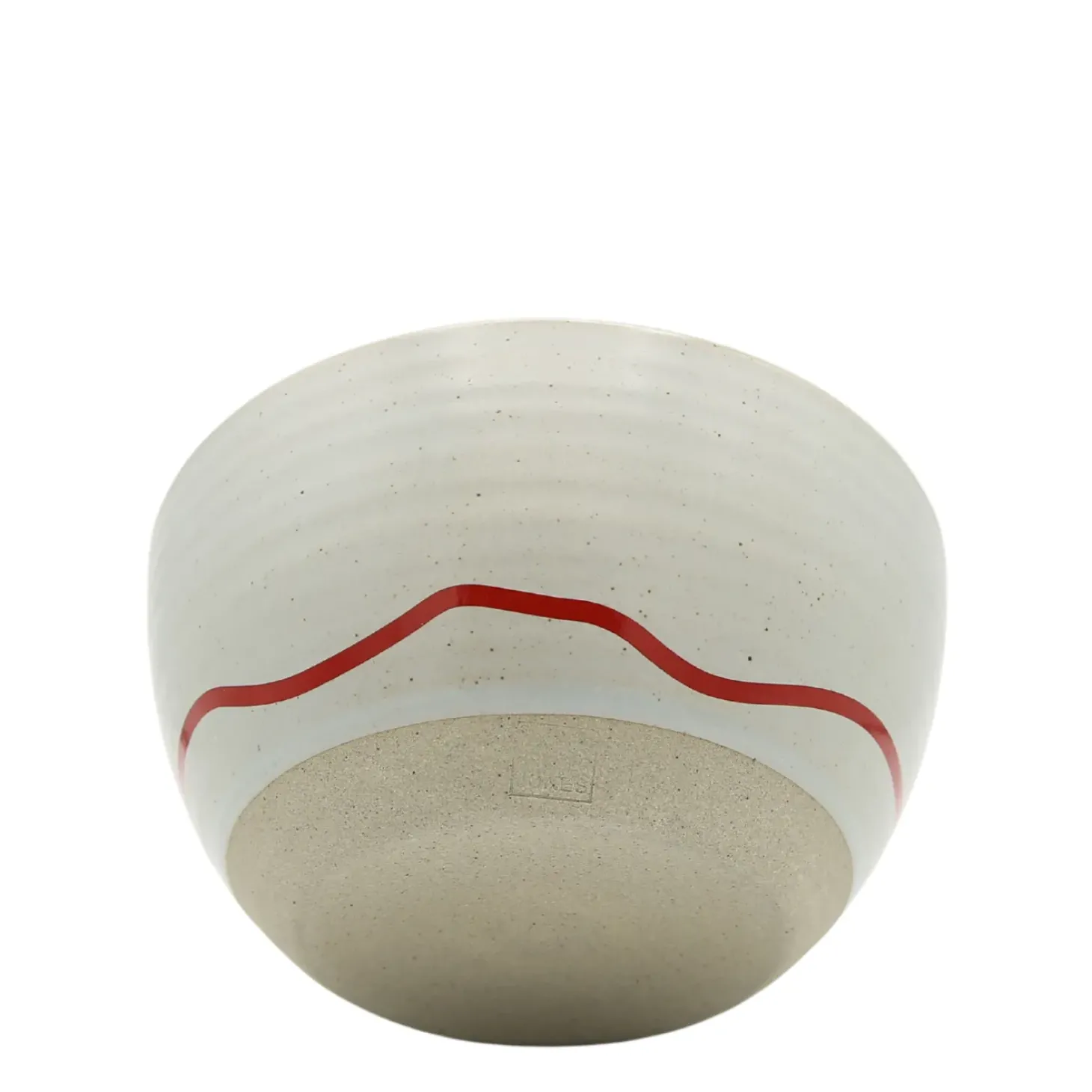 Keith Brymer Jones - Stoneware Bowl - Pebble & Red - 600ml