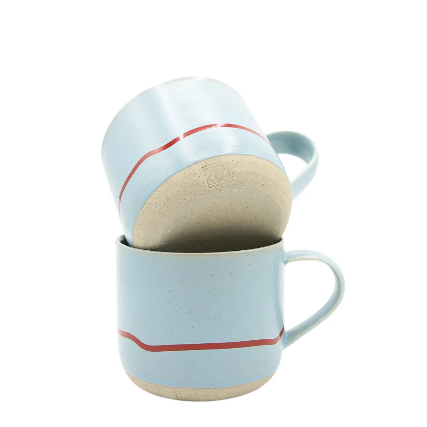 Keith Brymer Jones - Stoneware Mug - Clear Sky & Red - 350ml