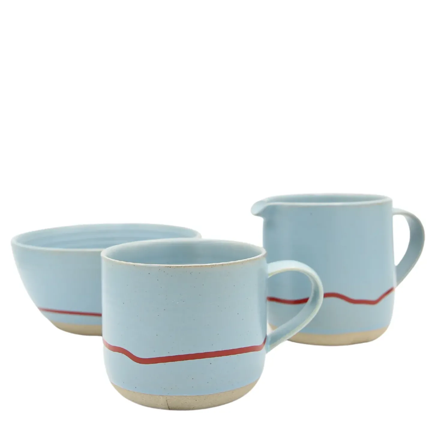 Keith Brymer Jones - Stoneware Mug - Clear Sky & Red - 350ml