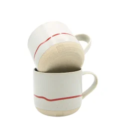 Keith Brymer Jones - Stoneware Mug - Pebble & Red - 350ml