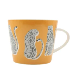 Scion Living - Animal Mug - Lionel Leopard - Orange - 350ml
