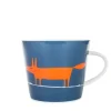 Scion Living - Animal Mug - Mr Fox - Denim & Orange - 350ml