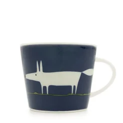 Scion Living - Animal Mug - Mr Fox - Indigo - 350ml