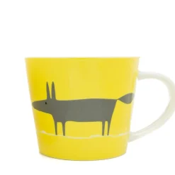 Scion Living - Animal Mug - Mr Fox - Yellow & Charcoal - 525ml