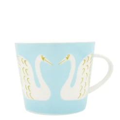 Scion Living - Animal Mug - Swim Swam Swan - Sky - 350ml