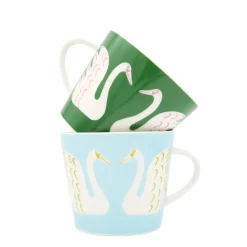 Scion Living - Animal Mug - Swim Swam Swan - Sky - 350ml