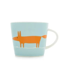 Scion Living - Animal Mug - Mr Fox - Duckegg & Orange - 350ml