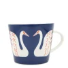 Scion Living - Animal Mug - Swim Swam Swan - Denim - 350ml