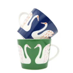 Scion Living - Animal Mug - Swim Swam Swan - Mint Leaf - 350ml