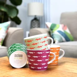 Scion Living - Animal Mug - Midi Mr Fox - Sage & Poppy - 350ml
