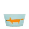 Scion Living - Ceramic Bowl - Mr Fox - Duckegg & Orange - 565ml