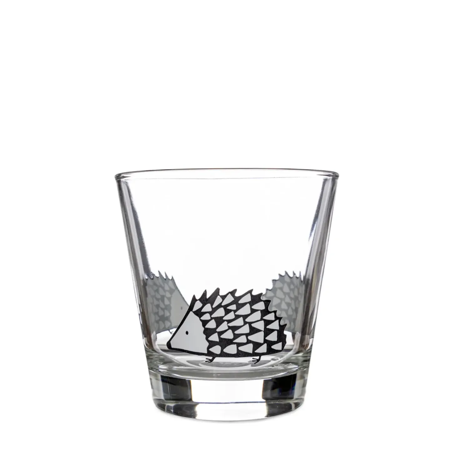 Scion Living - Glass Tumbler - Spike the Hedgehog - Grey - 250ml